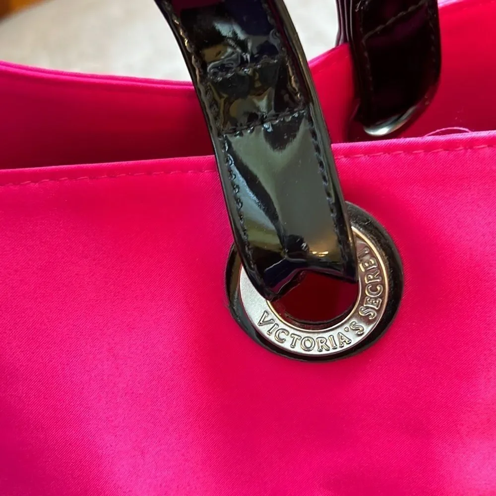 Victoria’s Secret EUC #barbiecore Pink Satin Tote Weekender Beach Bag EUC